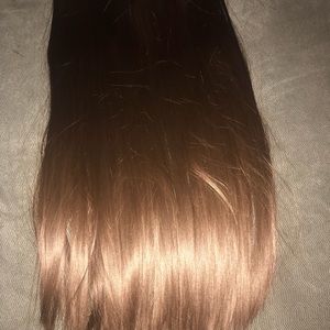Hair extension.  chestnut brown halo extension x1